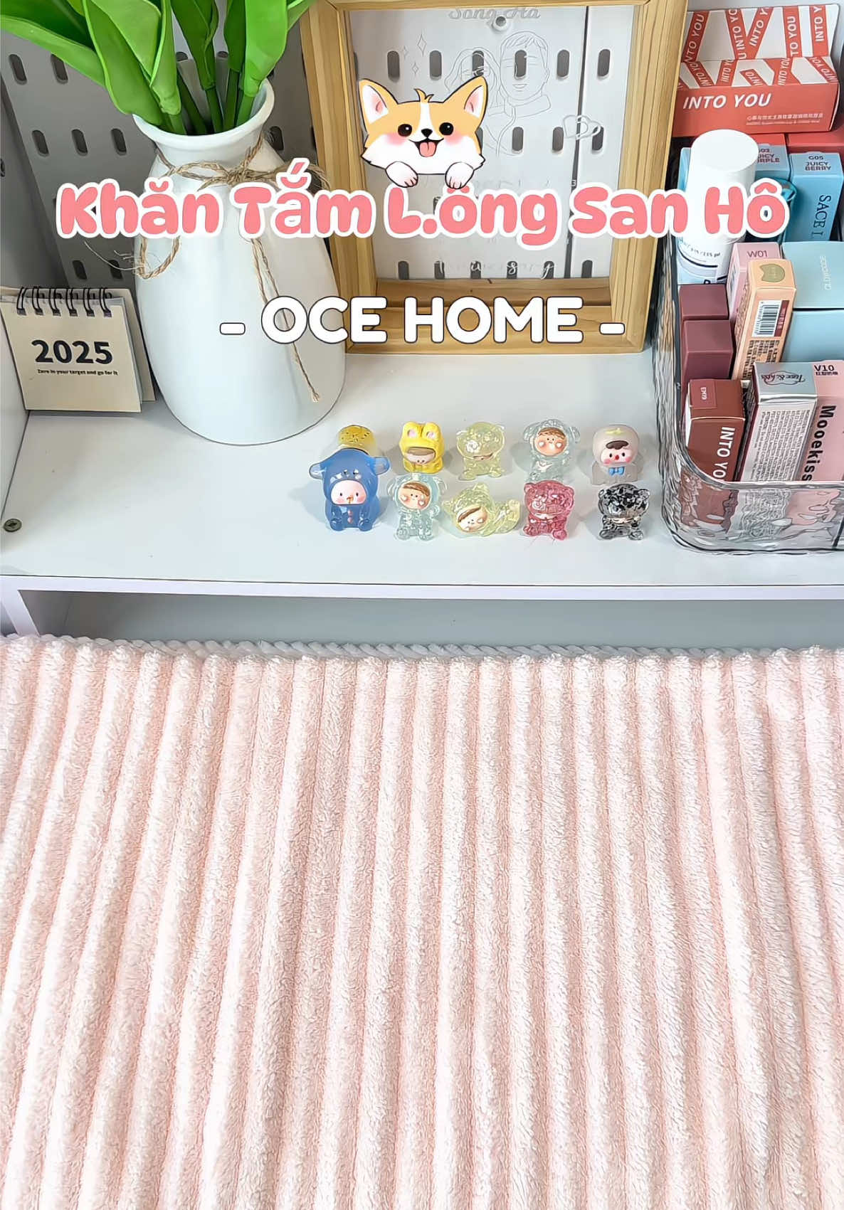 Khăn tắm l.ông san hô nhà Oce Home siu mềm mịn, thấm hút siu tốt. Ưng lắm mn ơi 💕 #unboxing #khantam #khantamlongsanho #ocehome ##xh##viral##muataitiktok##thuytienunbox