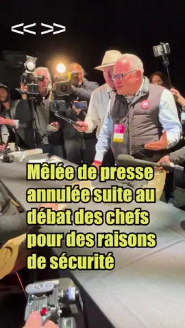 La mêlée de presse prévue après le débat des chefs a été annulée. Notre journaliste 🎙️ @Emelia Fournier vous explique pourquoi. #DébatDesChefs #Élections2025 #Journalisme #rebelnews 