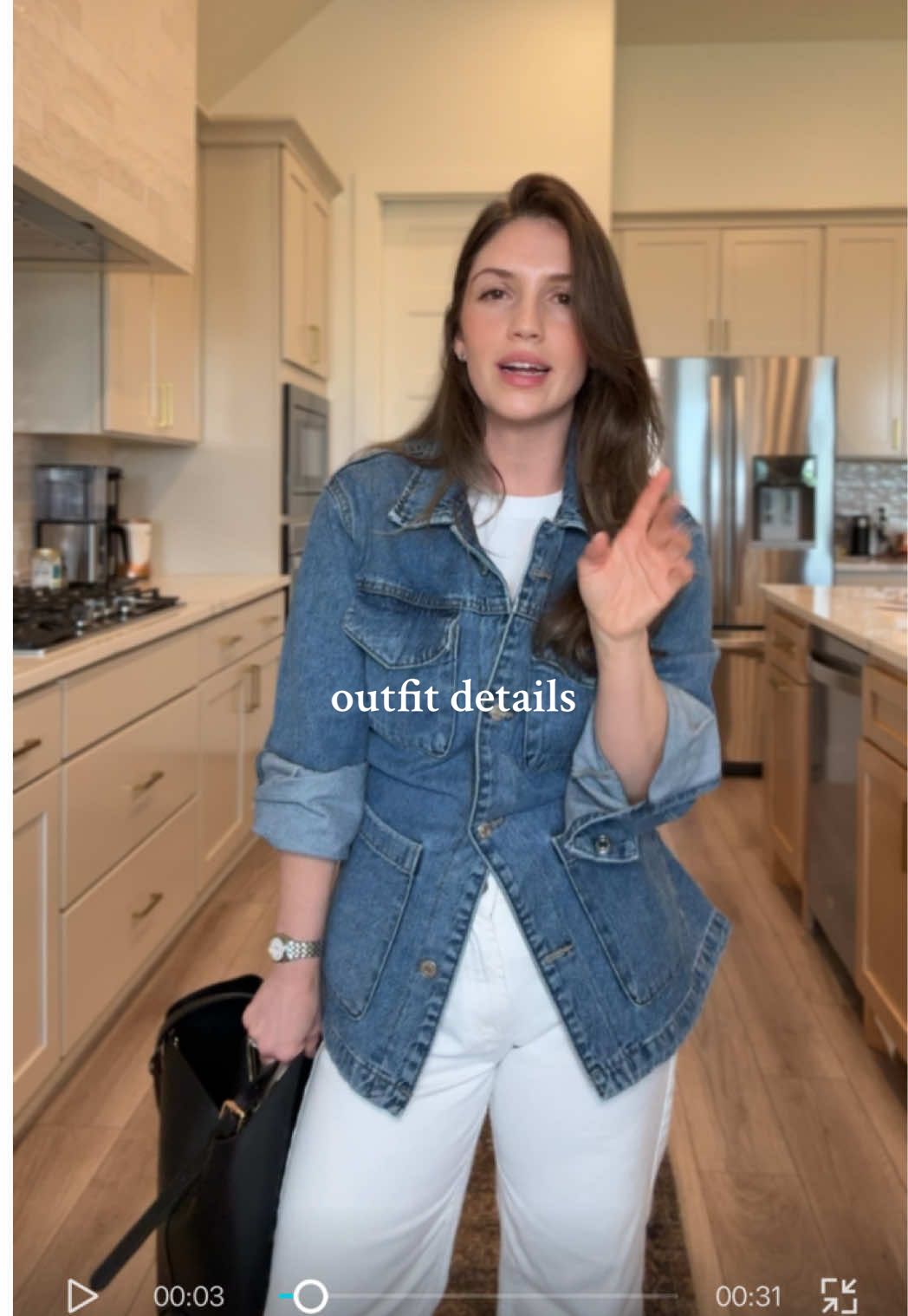 spring jackets are my favorite #outfitinspo #springoutfit #springoutfitideas #petiteoutfit #springstyle #denimjacket #classicstyle #effortlessstyle #outfitdetails #chicauntstyle 