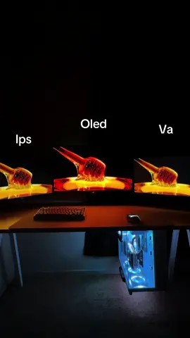 Oled vs ips vs VA panel  15 comments and I will make a more inddepth video about my 4k 240hz monitor #gamingpc #iphone16 #pcbuilding #custompc #gamingpc #pcmr #fyp #GamingSetup 