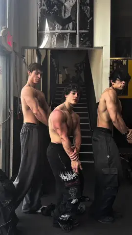 Golds gym posing