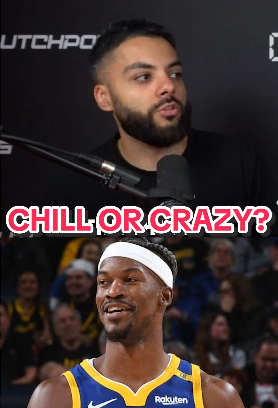 Chill vs Crazy #NBA #basketball #warriors #bulls 