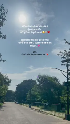 Replacement නැති කෙනෙක් වෙන්න ♥️  ඔයා වගේ ඔයා විතරක් වෙන්න, එතකොට මිනිස්සු බයයි ඔයාව නැති කර ගන්න 🥺 මොකද ඔයා නැති වුනොත් ඔයා වගේ අය තව නැති නිසා ❤️‍🩹🫀 #whatsappstatus #trending #viral #Love #foryou #post #story #instagram #foryoupage #fyp 