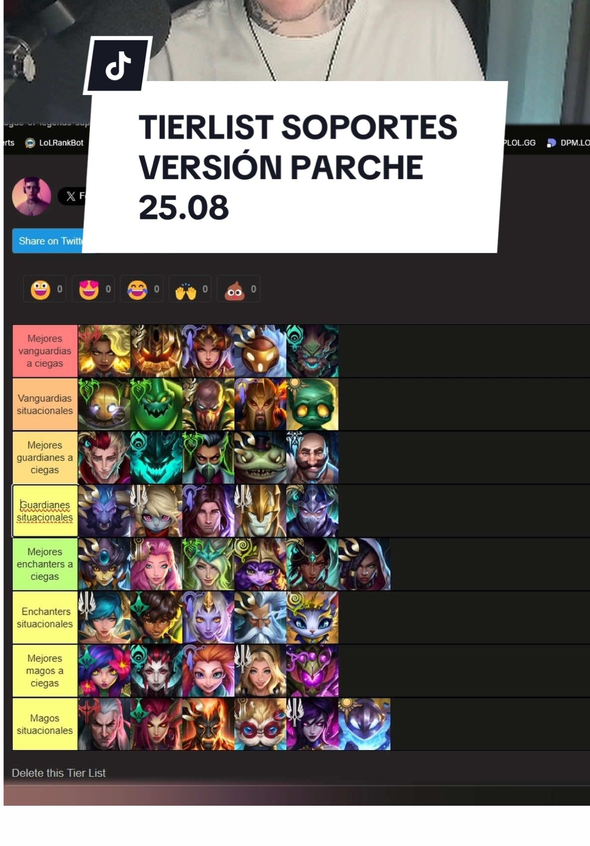 Aquí están los mejores soportes ordenados y explicados uno por uno en este nuevo parche que han introducido hace dos días. Cualquier debate o duda en los comentarios 🫂 #leaguetok #leagueoflegends #parati #fyp #attila #tierlist #sup 