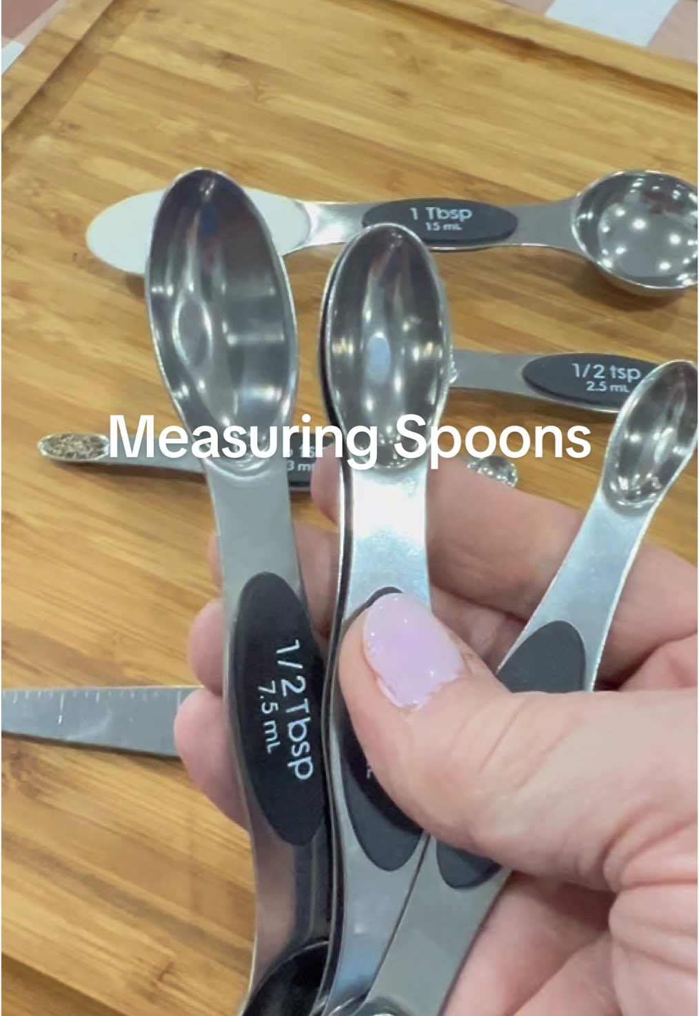 Stainless steel, double ended measuring spoons . 59% off! #kitchen #kitchentools #stainlesssteel #spoons 