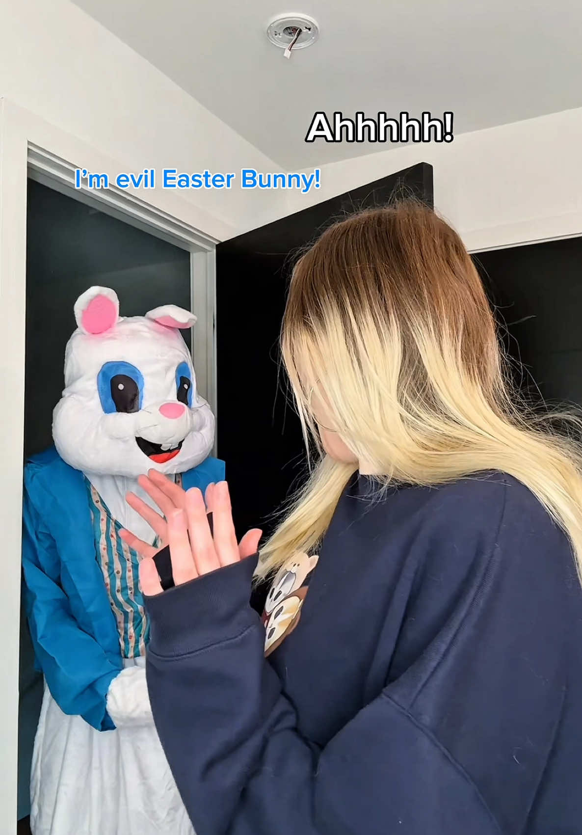 Easter bunny?! 🐰 #funny #pov #skit #fouryou #acting #easter 
