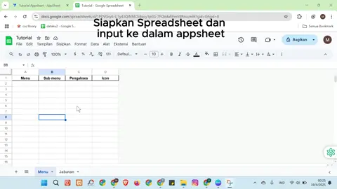 Membuat tampilan menu pada appsheet. #appsheet #appsheettutorial #appsheetdevelopment #appsheetlearning #appsheettraining #appsheetcourses #budgetspreadhseet #collectionspreadhseet #spreadhseet