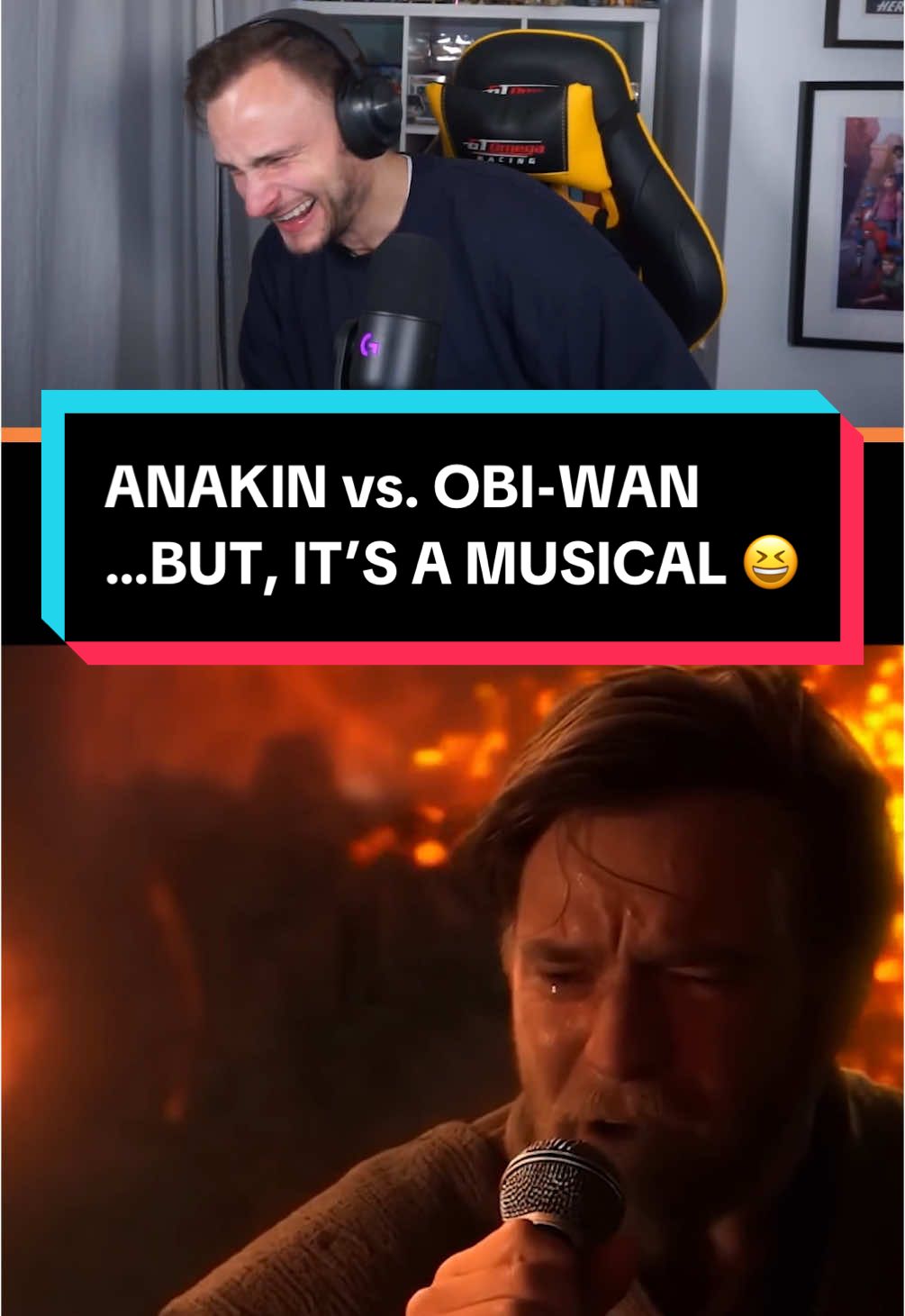 ANAKIN vs. OBI-WAN…but, it’s a MUSICAL 😆 (One of the greatest things on the internet) #starwars #anakin #obiwan #starwarsmusical #starwarscelebration #musical #rock #funny #reaction #fyp #meme #revengeofthesith  **PLEASE WATCH THE FULL VID BELOW, and FOLLOW THE CREATOR - @Elf Tale Films 