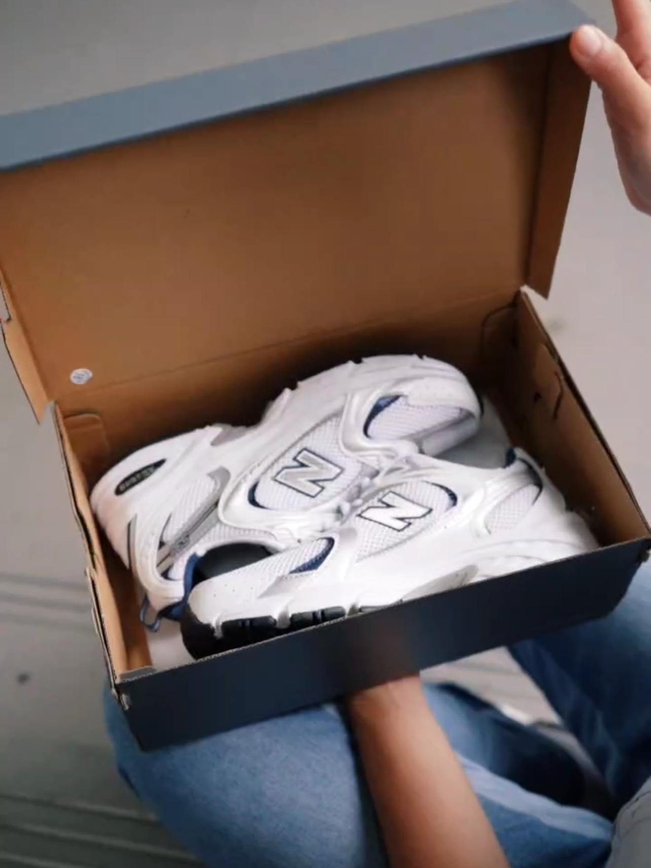 New Balance 530 White Natural Indigo  WhatsApp: 0558193163 36 Upto 45 Sizes  For Order & More Details Contact Us on WhatsApp & Visit Our Website prestigeattiree.com #newbalance #newbalance530 #nb #nbsneakers #sneakers #shoes #unisex #sneaker #foryou #foryoupage #fy #fyp 