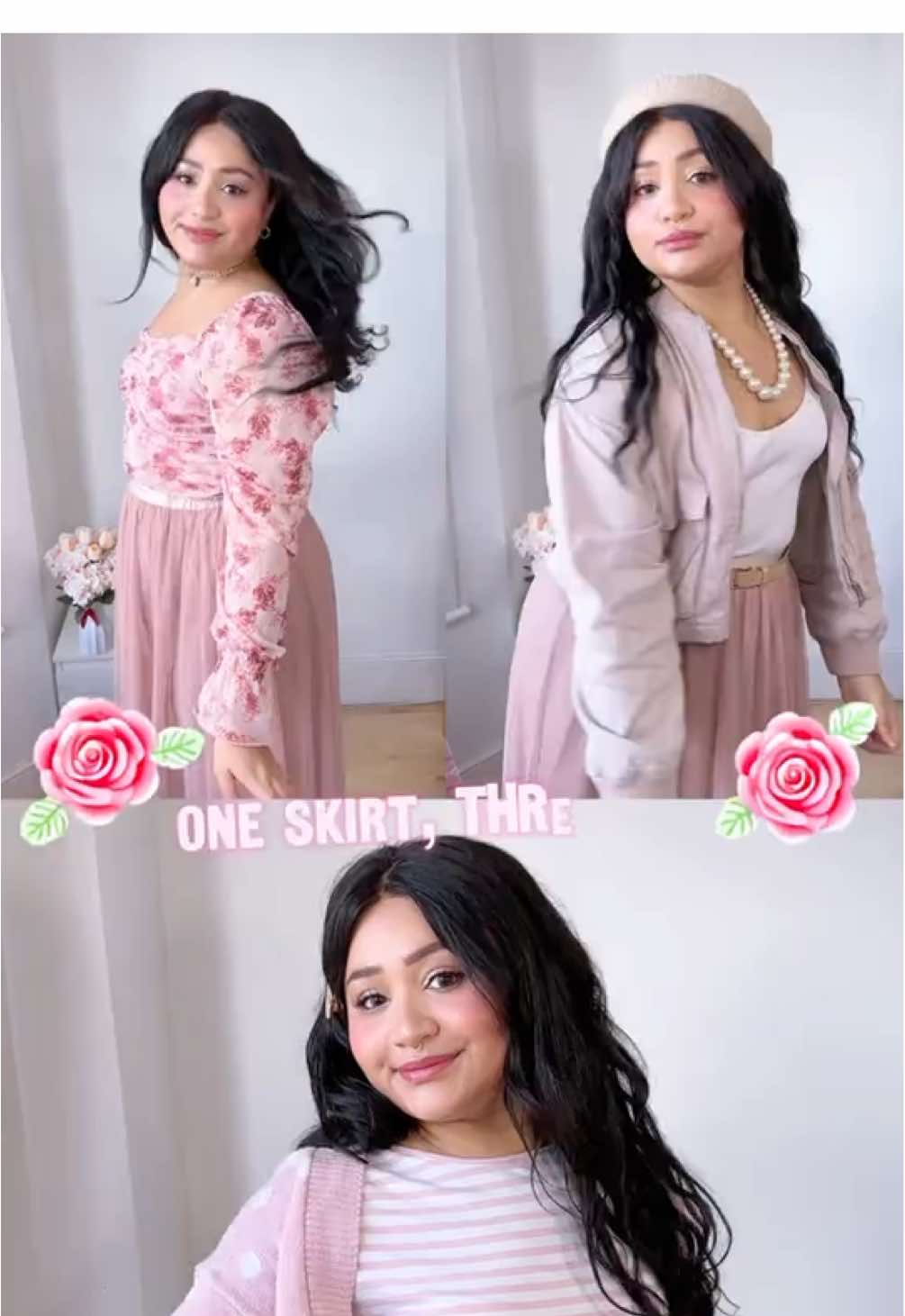 I’ve been obsessed with this song 😭💗 Styled my fave skirt I thrifted in Harajuku years ago — 3 looks! 💕 Romantic 🌸 Casual ☁️ Street Chic 🧋 Which one’s your fave?  • • • #KawaiiStyle #HarajukuFind #Jfashion #OOTD #pinkaesthetic #kawaiifashion #girlytok pink tulle skirt, larme kei #aiscream kawaii fashion, pink fashion, girly