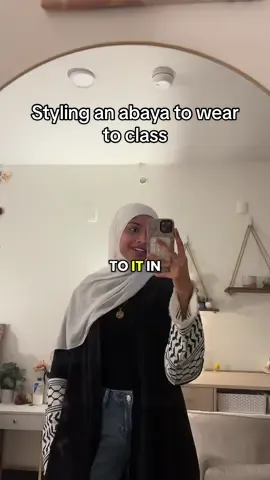 I need to start wearing abayas to class more often Abaya from: @Layl Modesty  #modestfashion #hijabi 