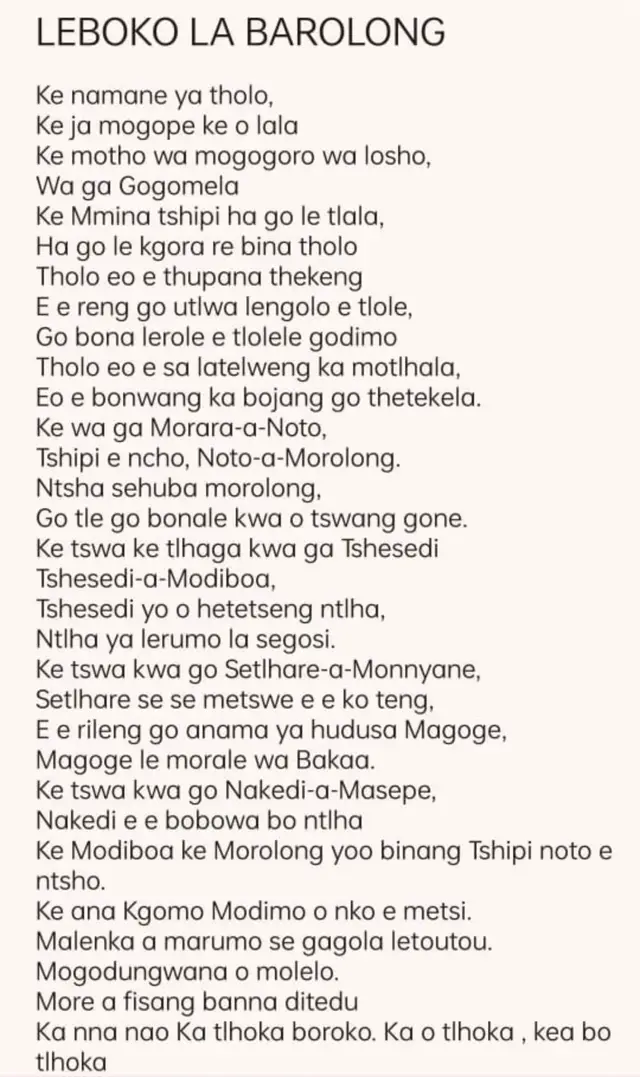 #barolong #batswana 