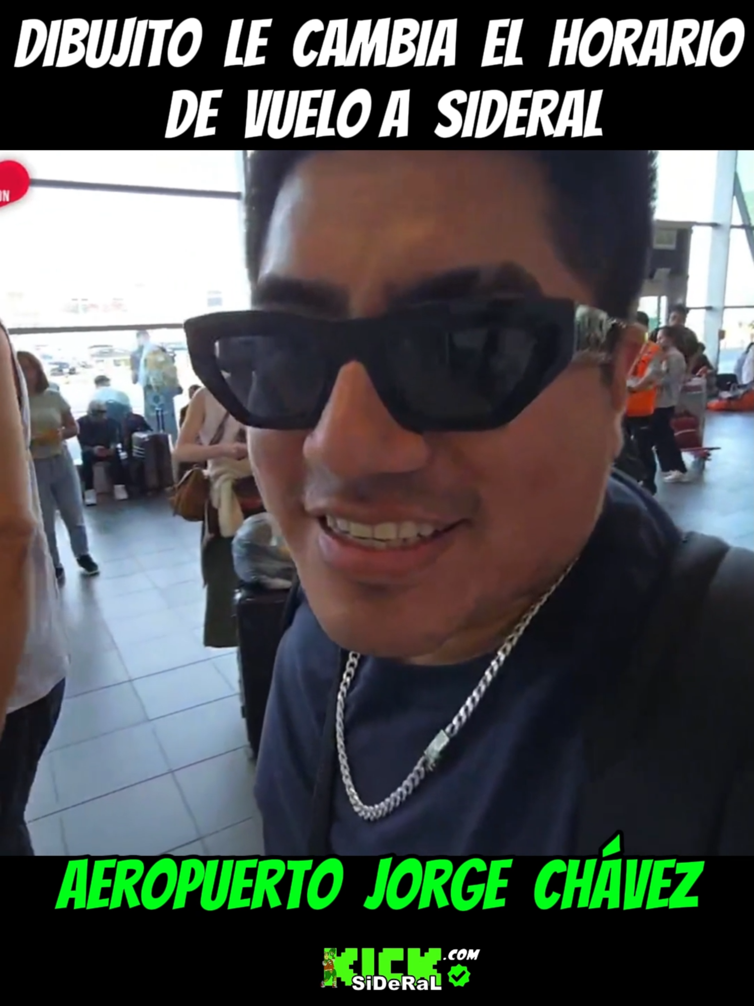 DIBUJITO le cambia el HORARIO de VUELO a SIDERAL #kick #fyp #sideral #amigos #inesperado #dibujito #humor @jesusandrescarrion