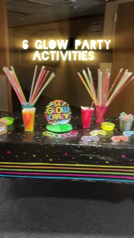 A little neon tape and streamers can go a long way to converting regular games to black light neon glow up games! Here’s the tape I used- https://amzn.to/3TXqPpL #glowparty #neonparty #partylikeacherry #blacklight #partygames 