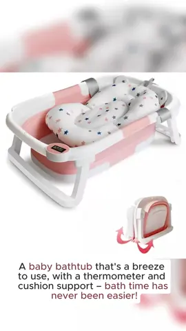 #BabyBathTimeBliss #ComfyBabyBath #BathTimeMadeEasy #FoldableBabyBathtub #BabyBathingEssentials #ThermoBabyBathtub #BabyBathSupport #CushionedComfort #SafeAndComfyBath #ViralBabyBath