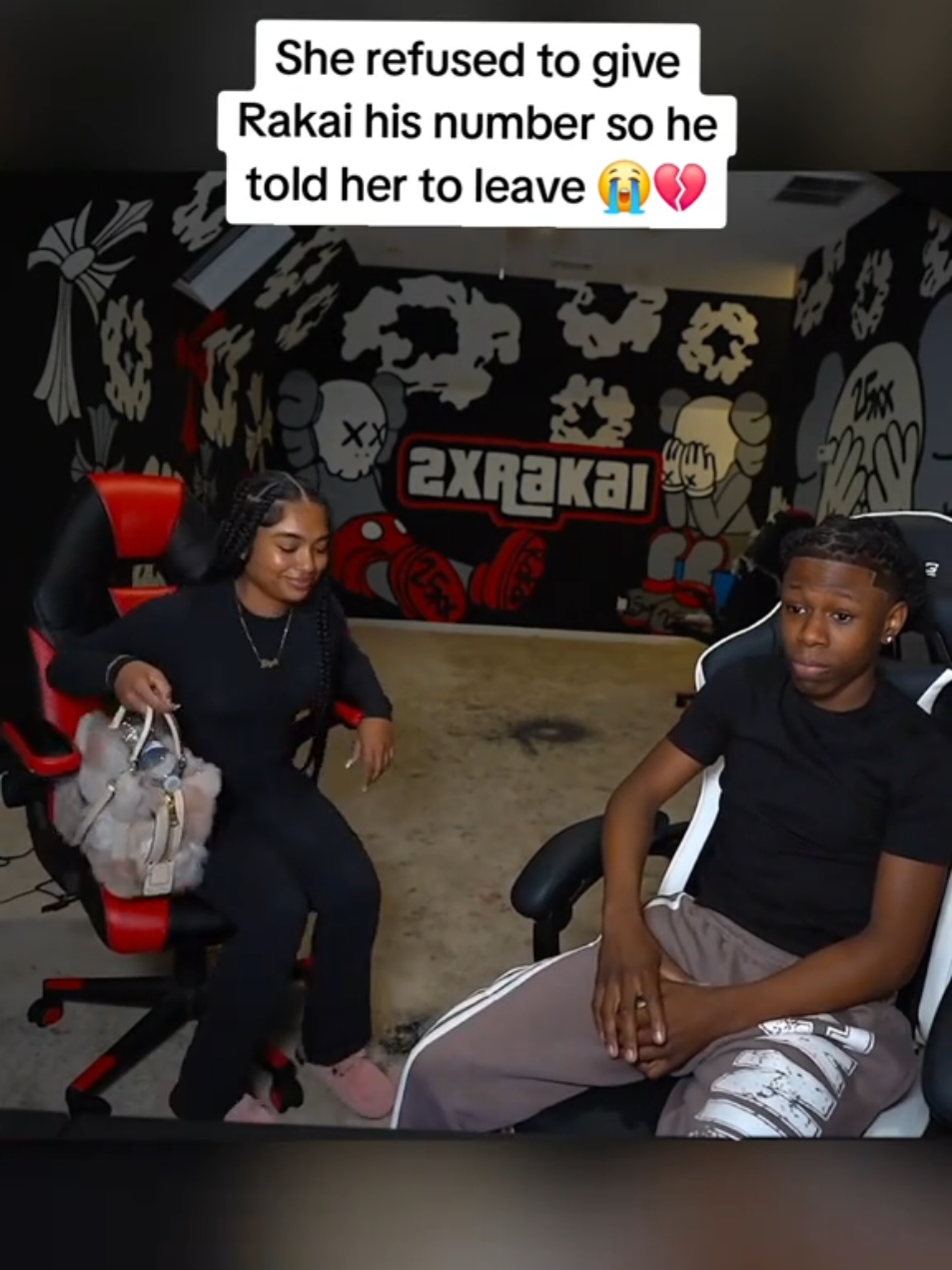 She refused to give Rakai her number so he told her to leave 😭💔 #rakai #fyp 