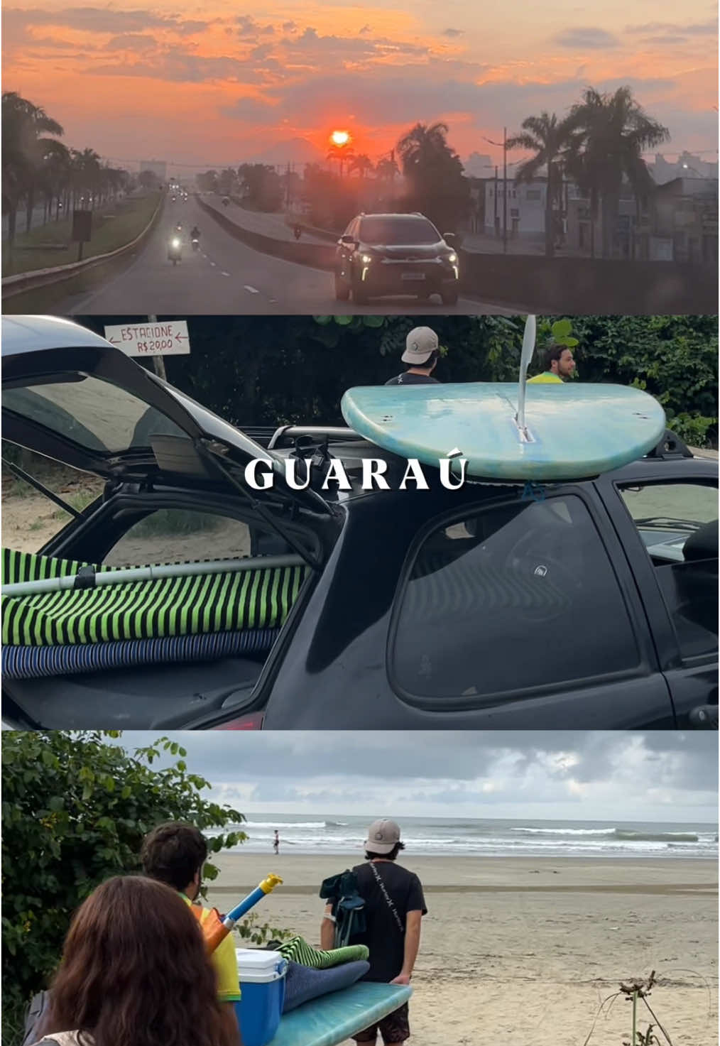 Dia na praia 🌊 #surf #CapCut #guarauperuibe #peruibe #beach 