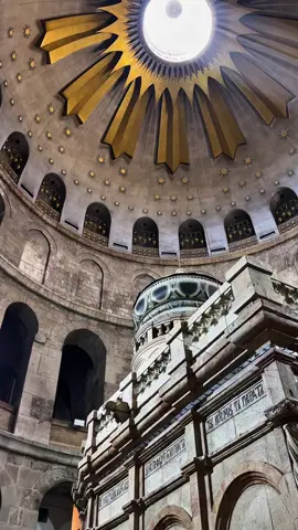 Church of the Holy Sepulchre, Israel  The Church of the Holy Sepulchre in Jerusalem's Old City is cherished by Christians as the site of Jesus Christ's resurrection. However, first-time visitors might be surprised.  Instead of a hill or garden, you'll find a well-worn Romanesque basilica with gray domes and a short belfry, all nestled within a dense square.  Inside, over 30 chapels and worship spaces, each richly decorated according to different Christian traditions, create a maze of architectural styles marked by centuries of fires, earthquakes, and repairs.  Despite being gloomy and crowded, it's a vibrant place of worship, alive with prayers, processions, and pilgrims honoring their faith daily. #Jerusalem #church #religion 