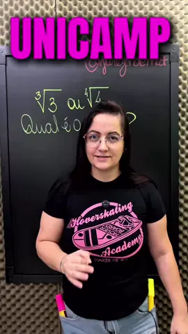 Você sabe dizer qual é o MAIOR? Para comparar potências e, sim, raiz é uma potência, fica mais fácil se elas têm a mesma base ou se têm o mesmo expoente. Por isso, uma boa ideia é igualar os índices e, para isso, basta pensarmos no mmc. Bora aprender de verdade? O link tá na bio. #unicamp #concurso #enem 