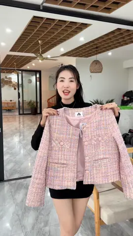 Áo dạ hồng tiểu thư xinh #aoda #aokhoacda #aokhoacnu 