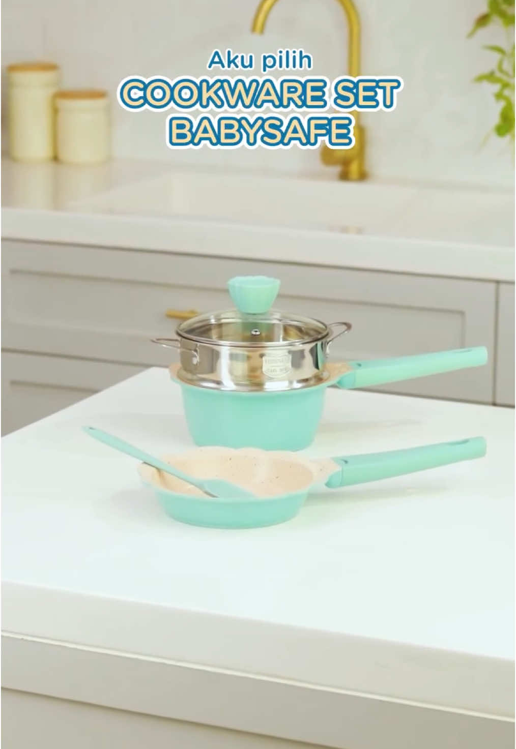 Cookware Set dari Babysafe hadir dengan teknologi terbaik! Dilengkapi stone coating alami dari Jerman, bebas PFOA & PTFE, aman untuk masak MPASI. Bagian dasar pakai lapisan magnetik konduktif, jadi panasnya merata. Handle-nya dari silicone anti panas & sudah termasuk spatula silikon juga! Satu set lengkap, aman, dan stylish! Cek sekarang di Huggy Baby!