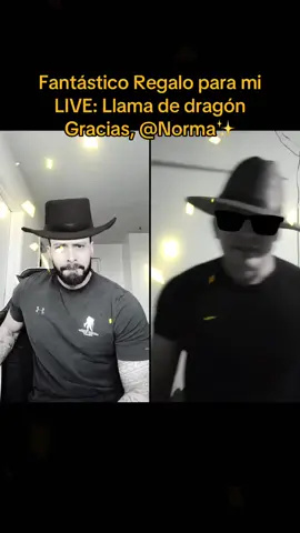 Norma✨️, gracias por el fantástico Regalo que has enviado en mi LIVE. Siempre recordaré este momento.@Norma✨️ #livegift #dragonflame #llamadedragón 