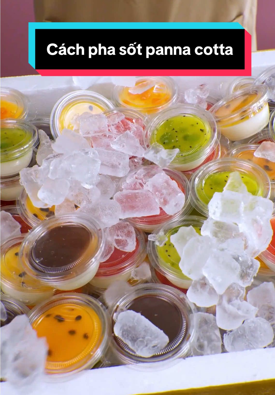 Một set panna cotta nấu được thành phẩm tận 60 hũ mà chỉ có 5 túi sốt, sao mà ăn cho đủ ta? #bepcuameonici #onici #pannacotta #banhpannacotta #setpannacotta 