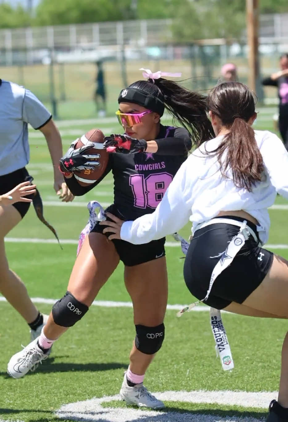 Con mis cowgirls y gamebreaker🩷🏈 #flagfootball #flag #tochito #tochobandera #fyp @Flag Ambassadors 