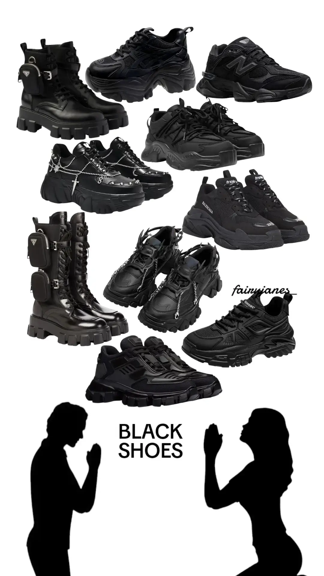 @Fairy Jane✩ #shoes #blackshoes #inspooutfit #inspofashion #fypage #sepatuhitam #shoes #foryou #look #black 