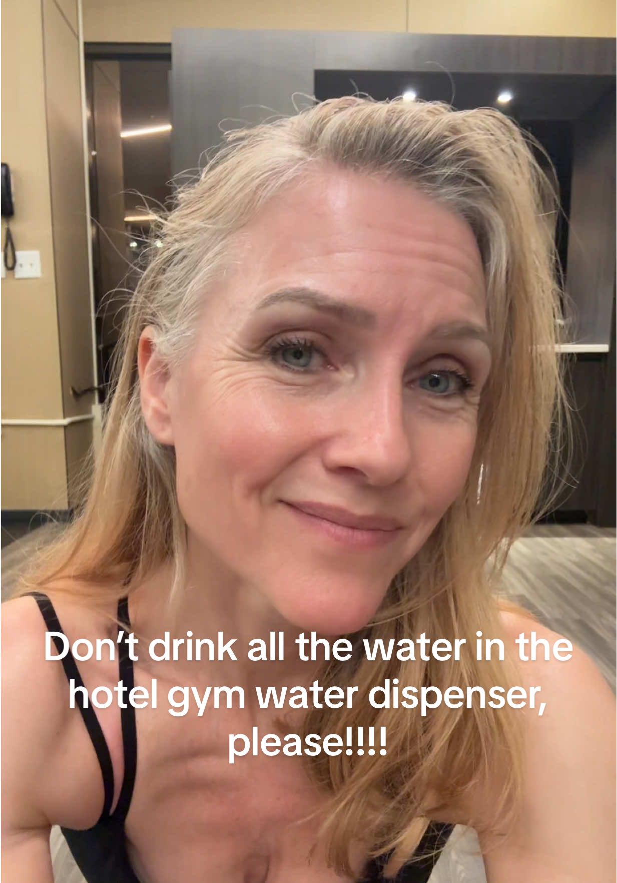 Please be mindful that people in hotel gyms actually NEED the water provided. I have been in situations where the well was dry because people have been less than considerate of this. I GET that it feels like an amenity that you have a right to, but it’s provided for gym users otherwise there would be water fountains in the lobby.  What do you think? #GenXTikTok #WorldTok #WomenOfTikTok #travellife #fitover50 #TravelStories 