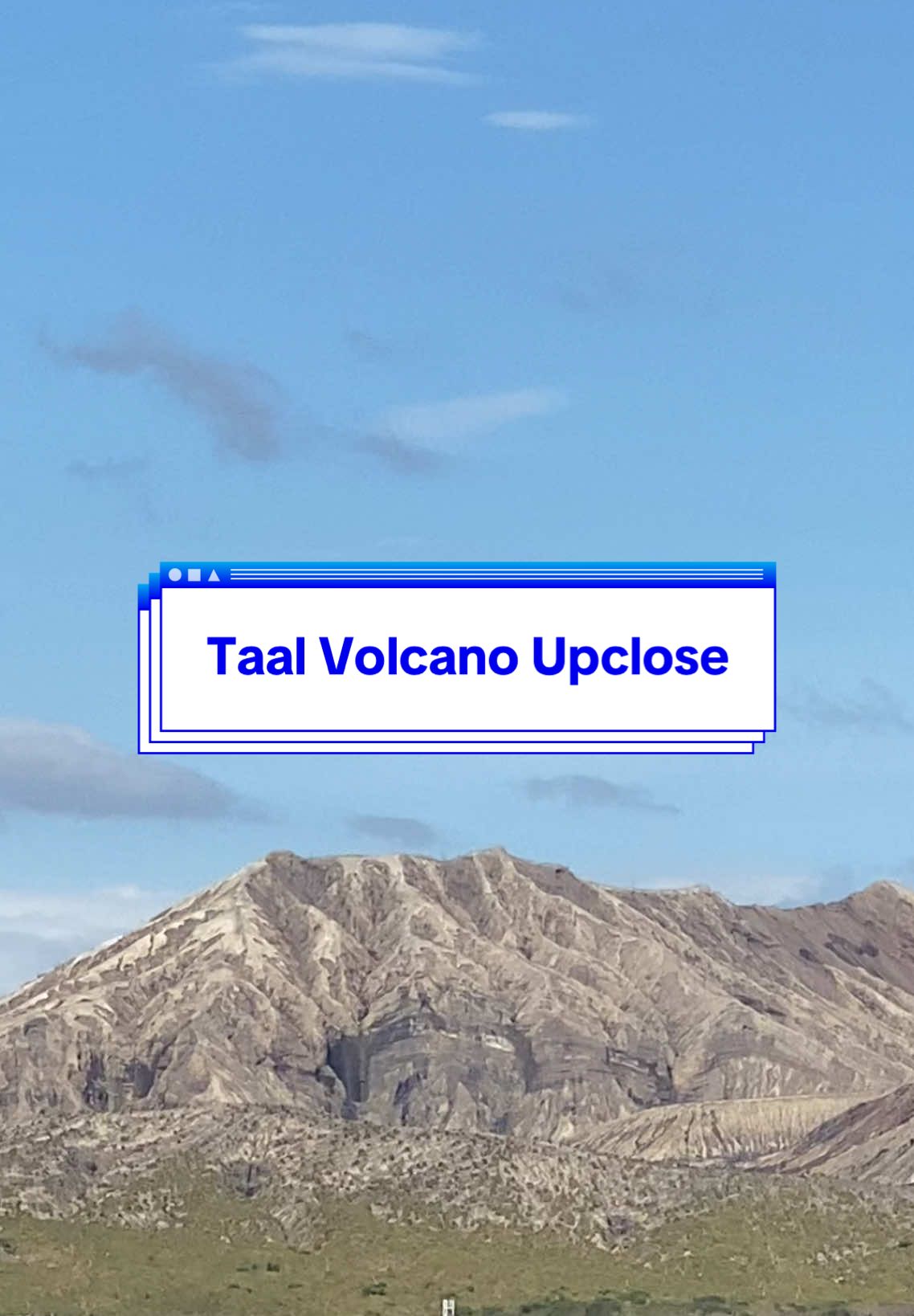 A closer view of #TaalVolcano 🗻⛰️ #TaalBatangas #Travel #traveltiktok #traveltok #travellife #travelvlog #fyp #fypシ゚ #fypp #batangas #taal #volcano 