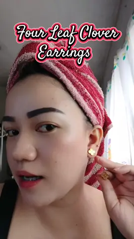 Fashionable and elegant earrings ✨ #earrings #jewelry #accessories #fourleafclover #gift #fashion #tiktokfinds #budolfinds 
