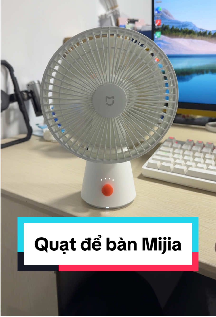 Quạt để bàn tích điện mijia #giadung #giadungtienich #giadungthongminh #taphoadaudau #quatdeban #quatdebanmijia