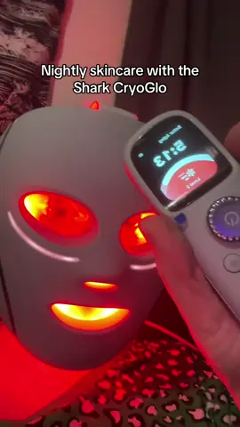 Loving my Shark CryoGlow. Available on TikTok shop #shark #sharkcryoglow #redlighttherapy #skincare 