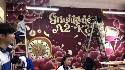 Phông Nền Trang Trí Kỷ Yếu Decor Lớp Học Màu Đỏ Đô #kyyeu #kyyeucap3 #kyyeucuoicap #xuhuong #trending#xuhuong2025