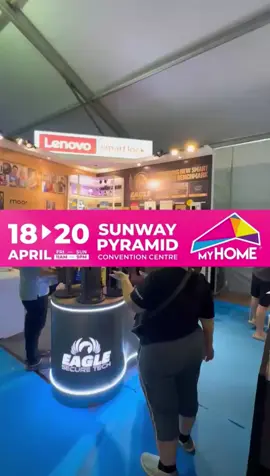 Eagle Secure Tech is at MyHome Expo - Sunway Pyramid! Dari 18 - 20 April 2025 11AM - 9PM #eaglesecuretech #digitallock #smartlockdoor #smarthome #smartlockinstallation #myhome 