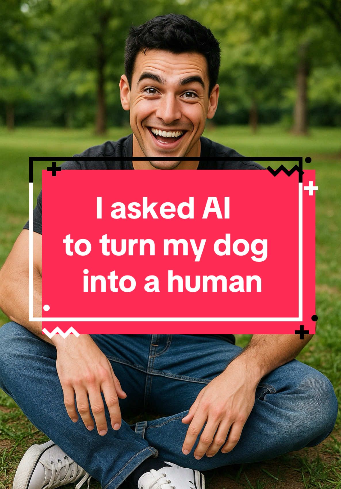 ChatGPT turned my dog into a handsome pizza man. #chatgpt #dogintohuman #dogman #dogs #dogsoftiktok #ai 