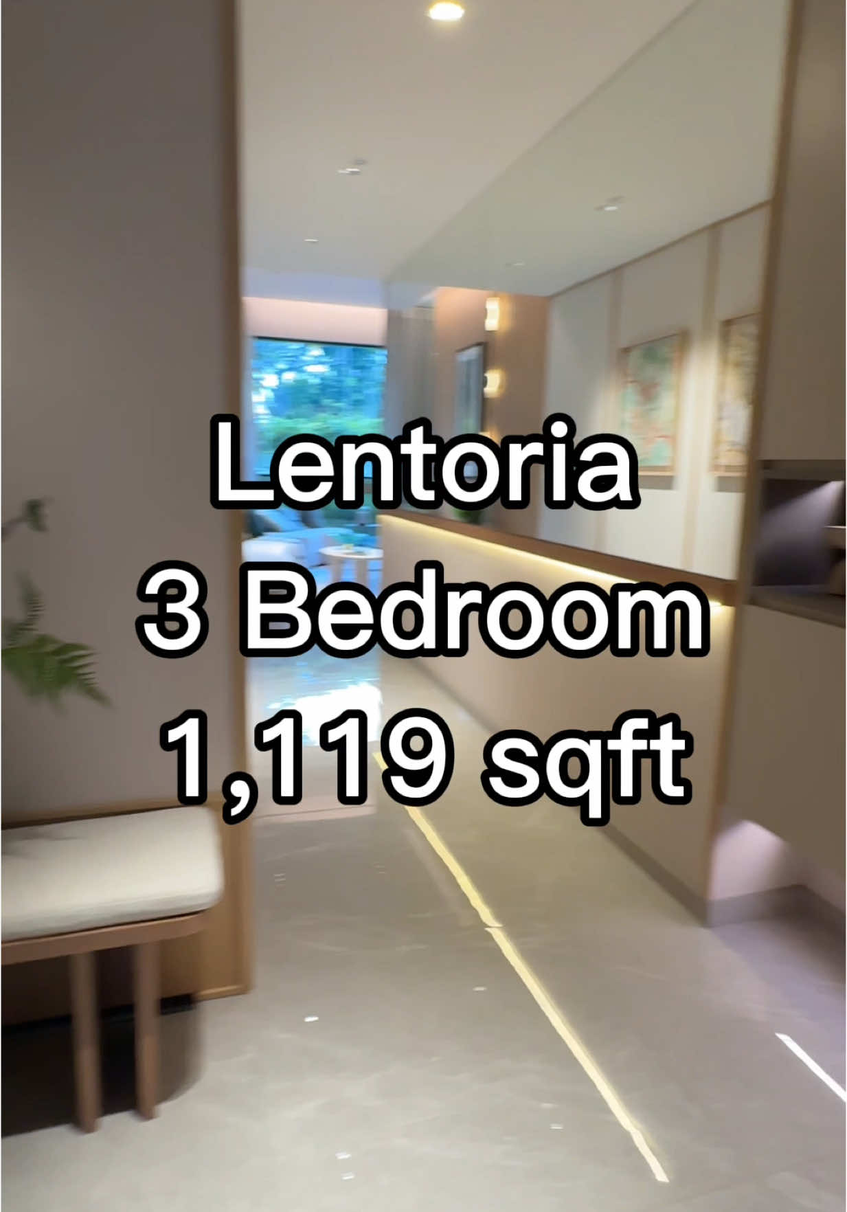 Lentoria 3-Bedroom Walkthrough | 1,119 sqft of Comfortable Living Step into this well-planned 3-bedroom unit at Lentoria — designed for practical family living in the heart of Lentor Hills. ✨ Spacious 1,119 sqft layout with 3 good-sized bedrooms ✨ Enclosed kitchen with yard — perfect for families who love to cook ✨ Bright and breezy living/dining area with a functional flow ✨ Master bedroom with generous wardrobe and ensuite ✨ Within 1km of CHIJ St. Nicholas, Anderson Primary & Mayflower Primary ✨ Just 6 mins’ walk to Lentor MRT (TEL) — direct line to Orchard, Marina Bay, Outram & more ✨ Enjoy full condo facilities: 50m lap pool, sky jacuzzi, clubhouse & more This one’s for families who want space, schools, and superb convenience — all in one place. #luxuryhomes #showflattour #Singaporerealestate #singaporerealtor #newlaunchsg #sgnewlaunch #propertytour #luxuryhometour #singapore #hometoursingapore  #natureathome #homenaturelove #RealTok 