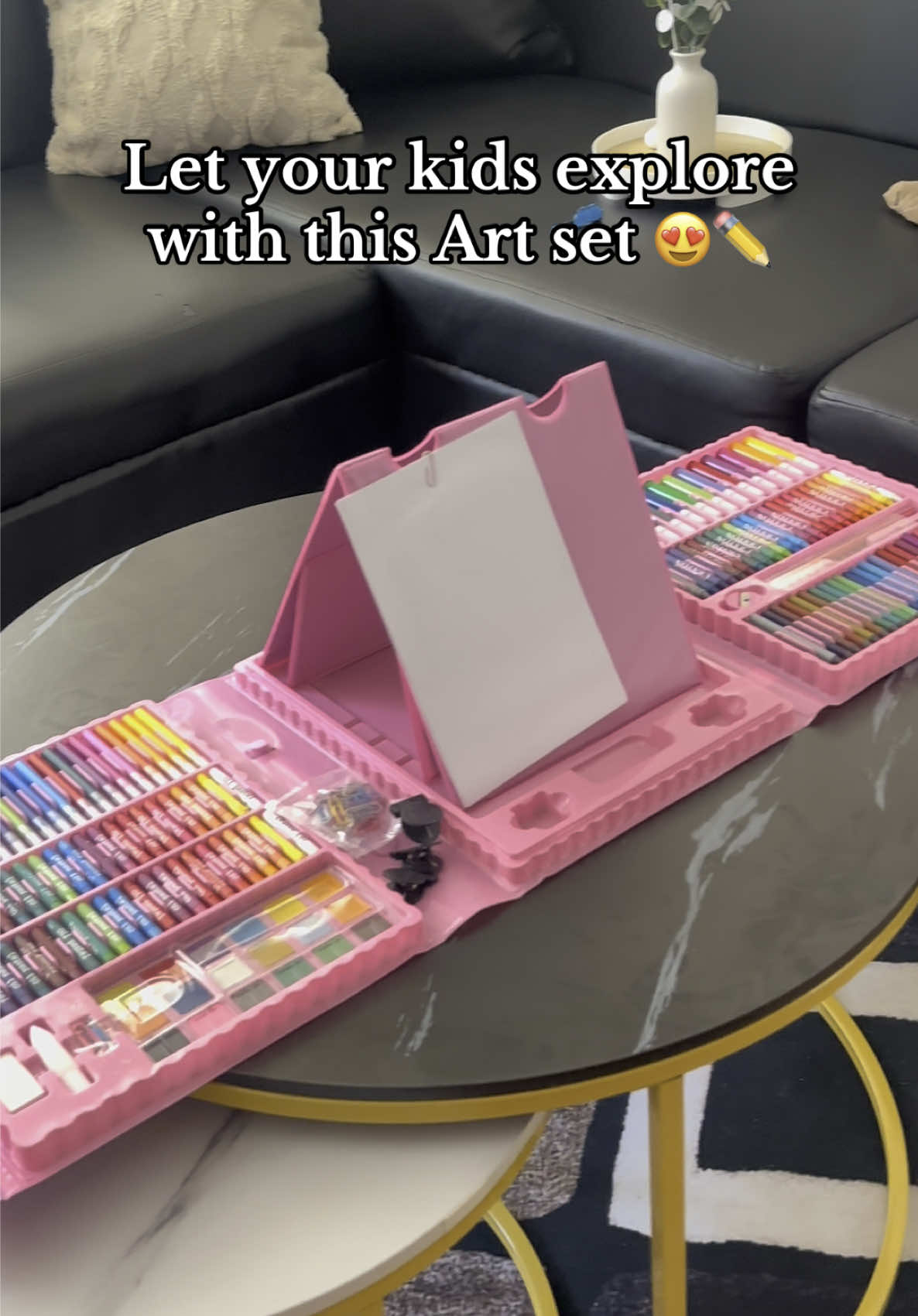 208 pcs Art set ✏️🖼️#artset #colorpencilart #art #artsetforkids #fyp #208pcscolorpenset 