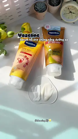 Riview serum chống nắng Vaseline. Kem chống nắng dưỡng da Vaseline. #unboxcunghip #vaseline #duongthe #hoptaccungunilever #kemchongnangbody #serumchongnang 
