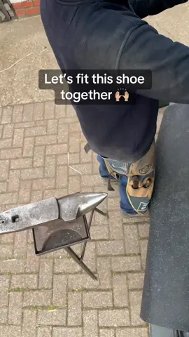 I’m stoked for the view. It’s been difficult to film me working at the anvil before. Now I got somewhere to mount my camera it’s on! 🎥 #farrier #farriersoftiktok #oddlysatisfying #fyp #forfarriersbyfarriers #horseshoe 