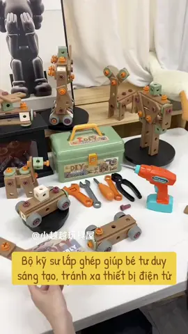 Đồ chơi kỹ sư lắp ghép giúp bé tư duy sáng tạo #xuhuongtiktok #fpyシ #dochoichobe 