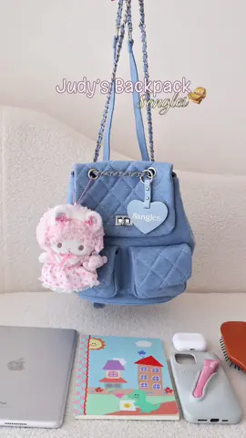 Judy : Light Denim ⛲️💗 กระเป๋าเป้น่ารักที่สาวๆต้องมี น้องสามารถสะพายข้าง Crossbody ได้ด้วย 🫶🏻✨  #8anglesshop #8angles #judy8angles 