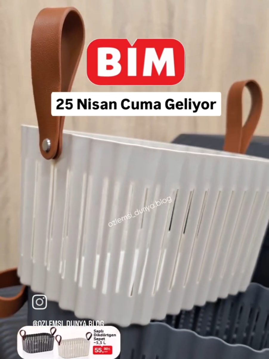 Deri kulplu çok şık bi sepet😍 25 Nisan Cuma @bimturkiye Saplı Dikdörtgen Sepet Geliyor 🌸😍 . . . . . . #bim #bimaktüel #bimgeldi #bimürünleri #bimindirim #bimtavsiyeleri #bimgeliyor #bimkadın #bimalışveriş #bimpaylaşım #bimtüketici #keşfet #keşfetteyiz #keşfetbeniöneçıkart #indirim #alışverişönerisi #marketturu #alışverişvlogu #evürünleri #uygunalışveriş #aktüelürünler #reklamdeğil #çeyizhazırlıkları #çeyizcikızlar 