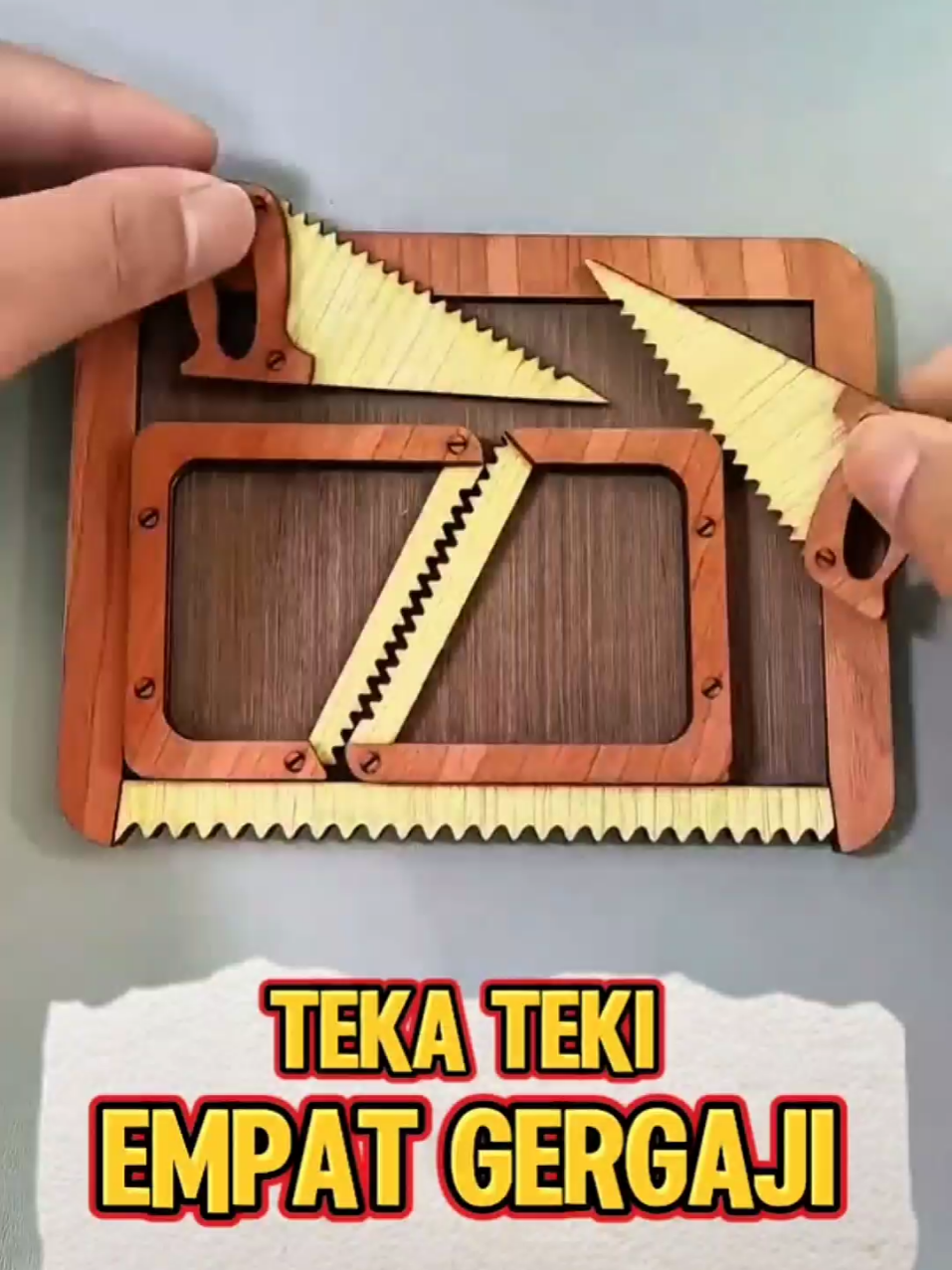 “Teka-Teki Gergaji Kuno Ini Bikin Banyak Orang Frustrasi!” | Trik Jenius! Cara Menyusun 4 Gergaji ke Papan Persegi dengan Langkah Sederhana!  #puzzle #tutorial #tekateki #iqtest #iq #puzzles #asahotak #testiq #anak #fypchallenge #puzzlesolving #puzzlesofinstagram #mainananak #mainanedukasi #mainanmontessori #parenting #sulap #misteri #familygame #challenge #mainanunik #pintar #cerdas 