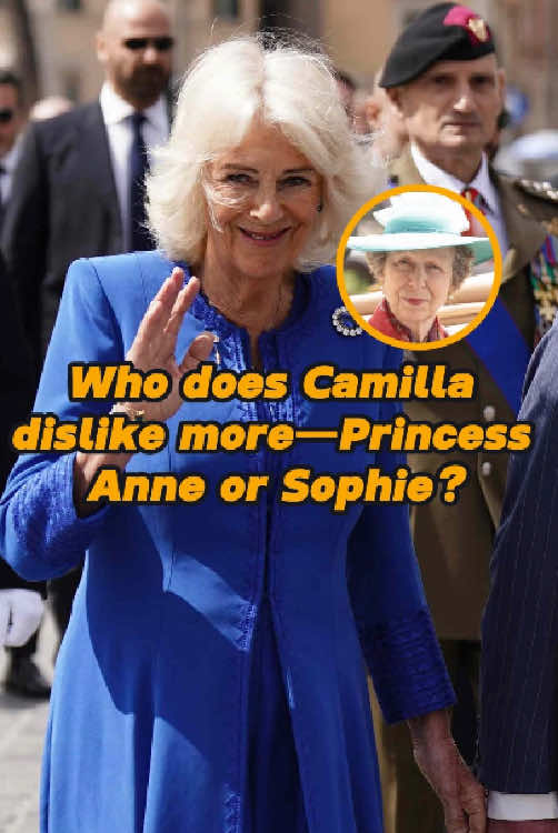 Who does Camilla dislike more—Princess Anne or Sophie?#fyp#foryou#celebrity#royalfamily#usa#camilla#princessanne#sophie