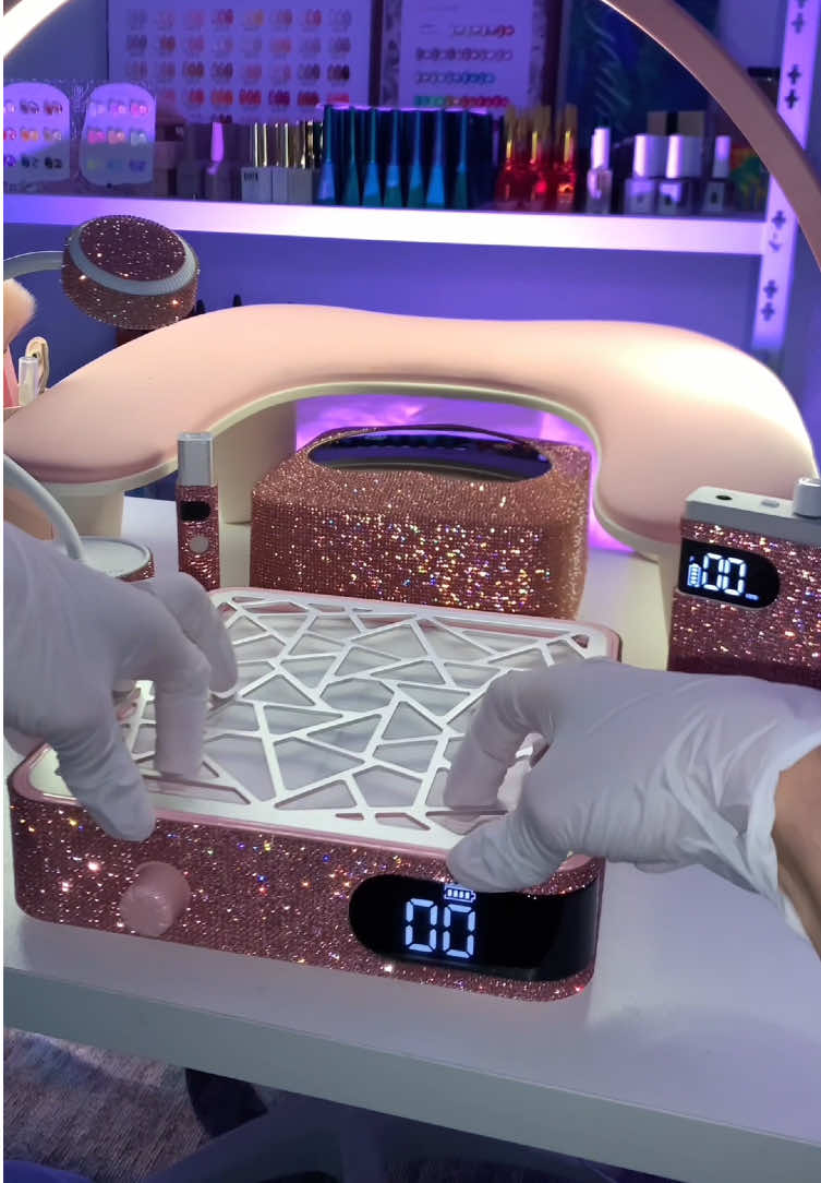 🥰💖 I will have it linked on here. Because this is a must have for all nail techs.🫶🏻💅 #mothersday #christineshelly #nailsoftiktok #nailtok #nail #springnails #nailtools #easter #fypシ_viral #fyp #nailtech #giftideas #gift #beauty #nails #cleannail #girl #diamond #girlies #naillamp #naildustcollector 