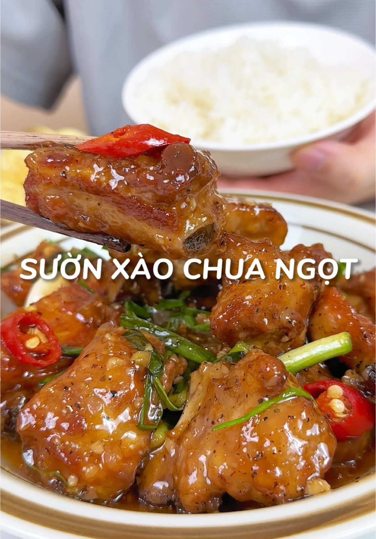 Sườn xào chua ngọt phiên bản đơn giản nhất #suonxaochuangot #suonchuangot #LearnOnTikTok #monngonmoingay #nauandelam 