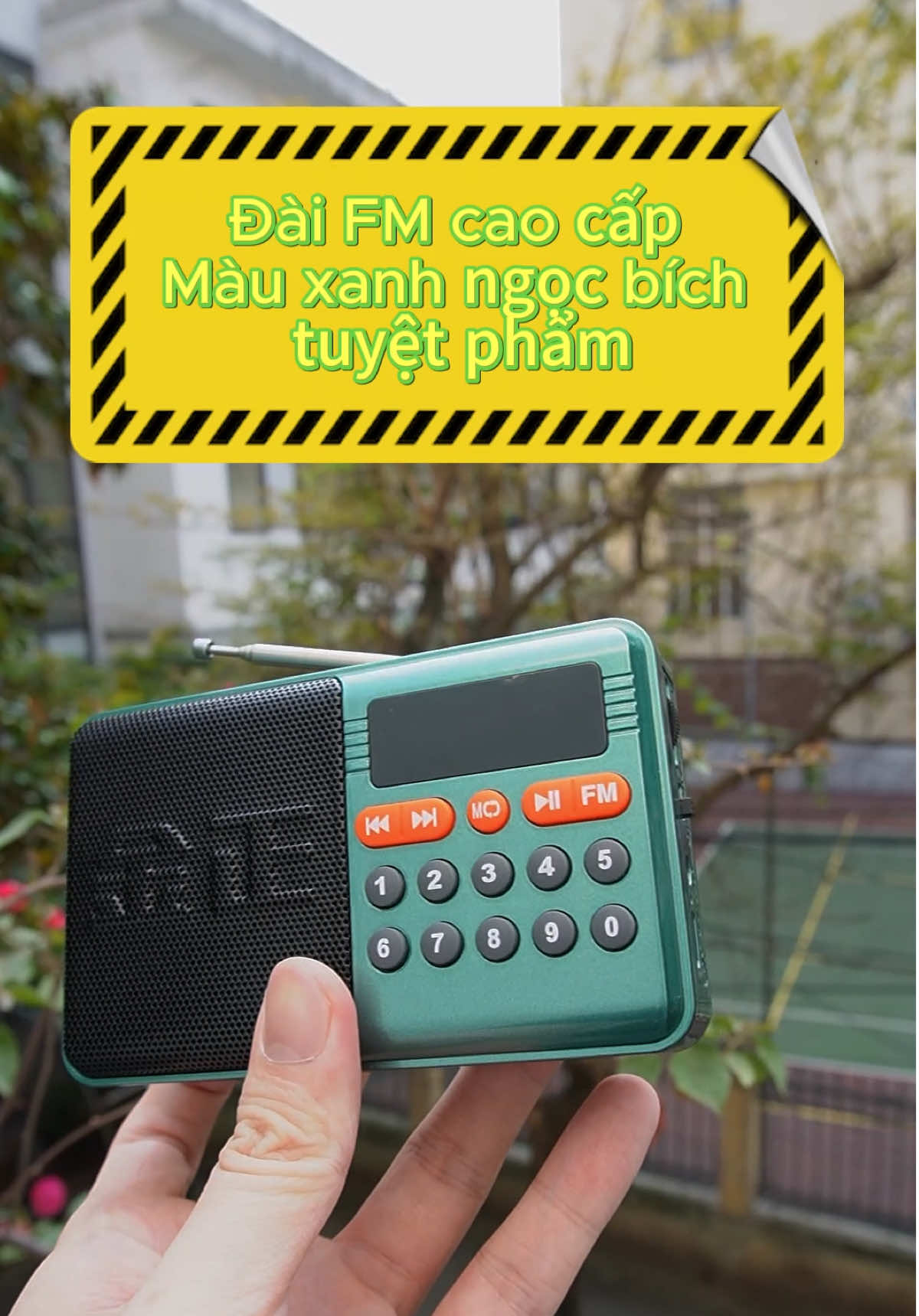 ĐÀI FM CAO CẤP MÀU XANH NGỌC BÍCH TUYỆT ĐẸP #radio #daifm 