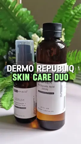 DERMO REPUBLIQ Exfoliation Duo – Glow-Ready Skin, Every Day #DermoRepubliqGlow #ExfoliationDuo #AHAmazingSkin #NiacinamidePower #SkinGoalsAchieved #GlowWithDermo #AlagangDermoRepubliq #skincare #toner #serum #hyaluronicacid 